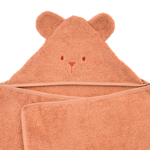 little-crevette-hooded-towel-ourson-terracotta-60x120cm-lcrv-unocbt