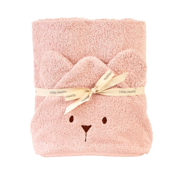 little-crevette-hooded-towel-uni-oursons-rose-poudre-light-pink-lcrv-unocbrp