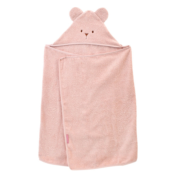 little-crevette-hooded-towel-uni-oursons-rose-poudre-light-pink-lcrv-unocbrp