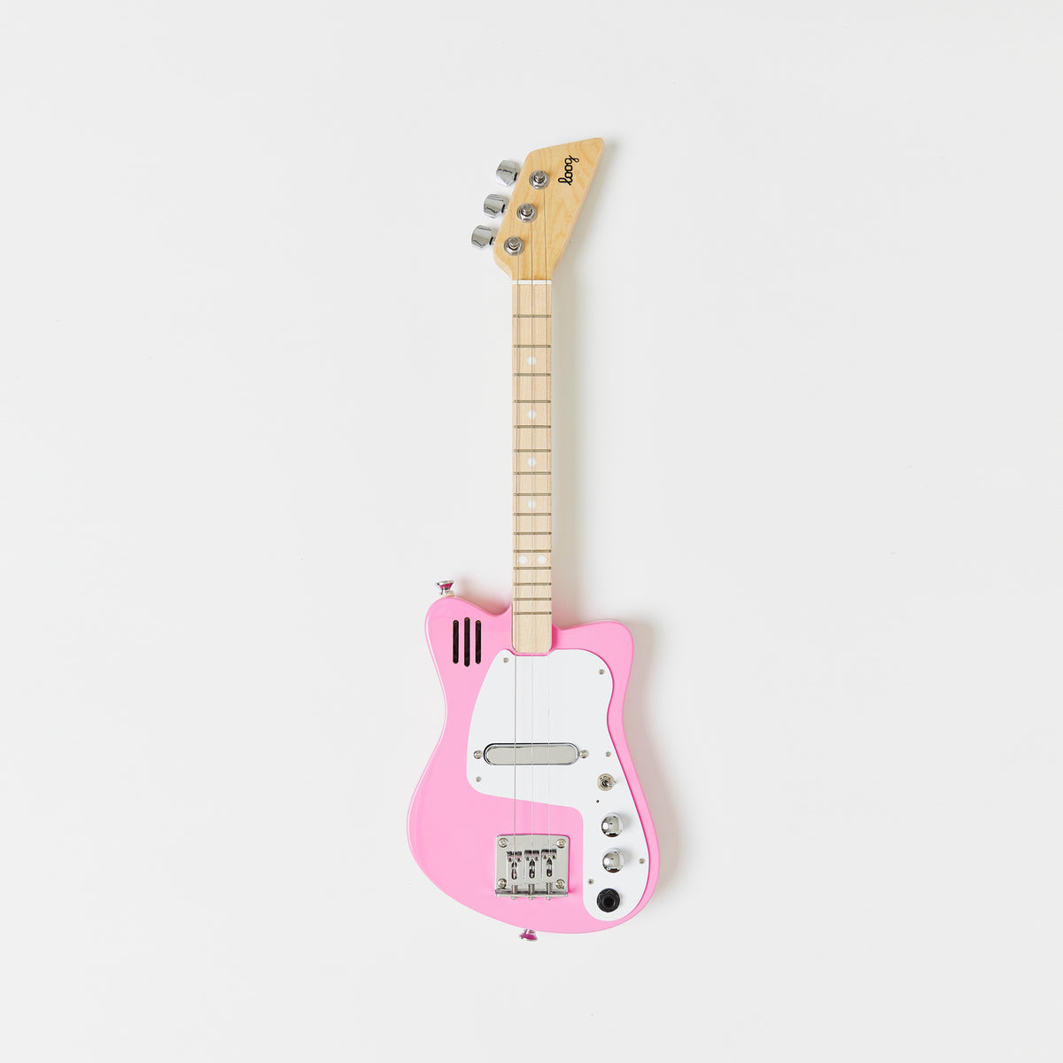 Loog Mini Electric Guitar With Built-In Amp - Pink