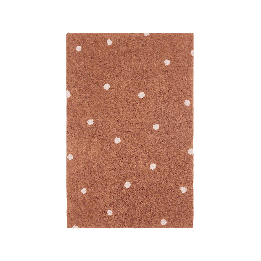 lorena-canals-mushroom-hunters-mini-dot-chestnut-machine-washable-cotton-rug-lore-c-mdot-chs