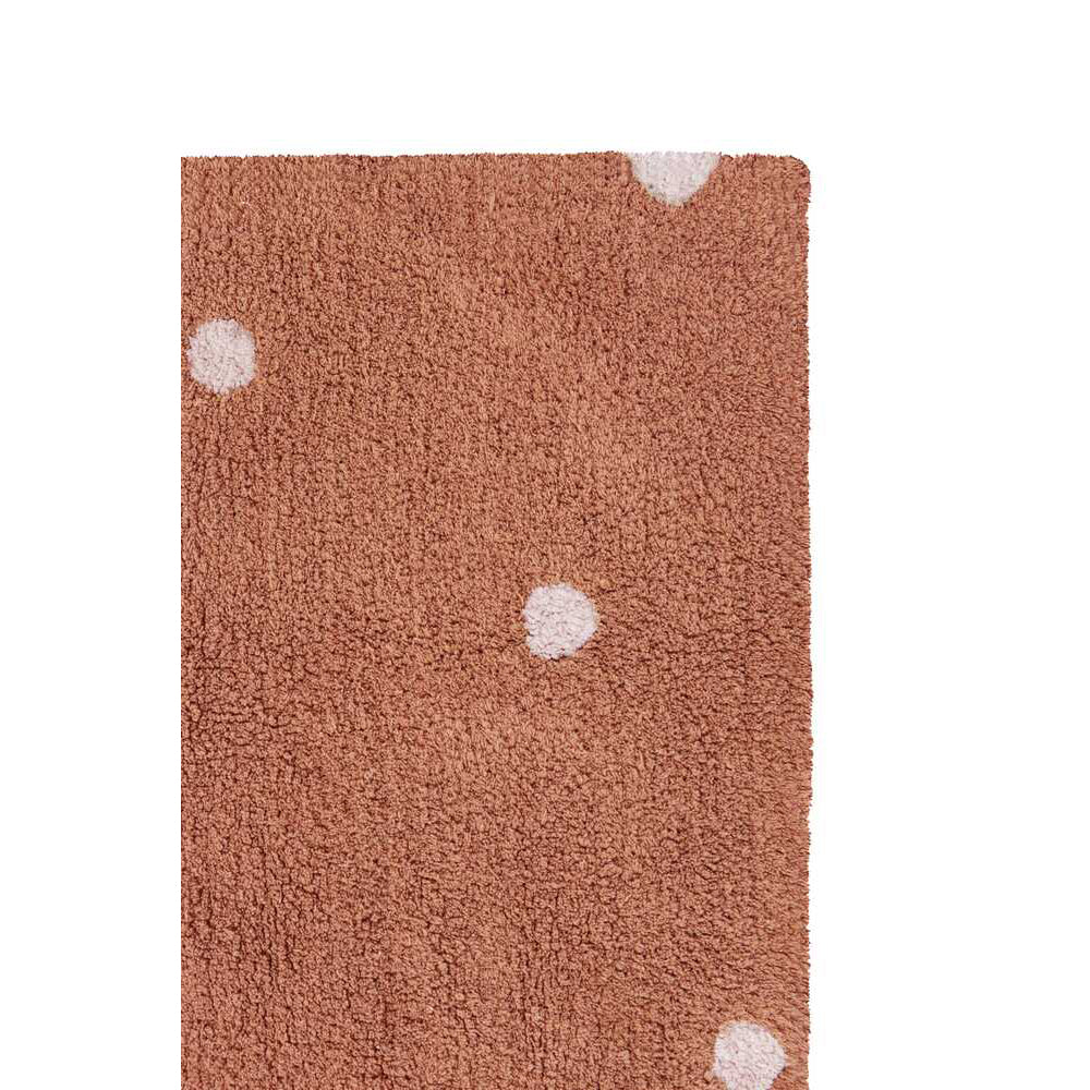 lorena-canals-mushroom-hunters-mini-dot-chestnut-machine-washable-cotton-rug-lore-c-mdot-chs