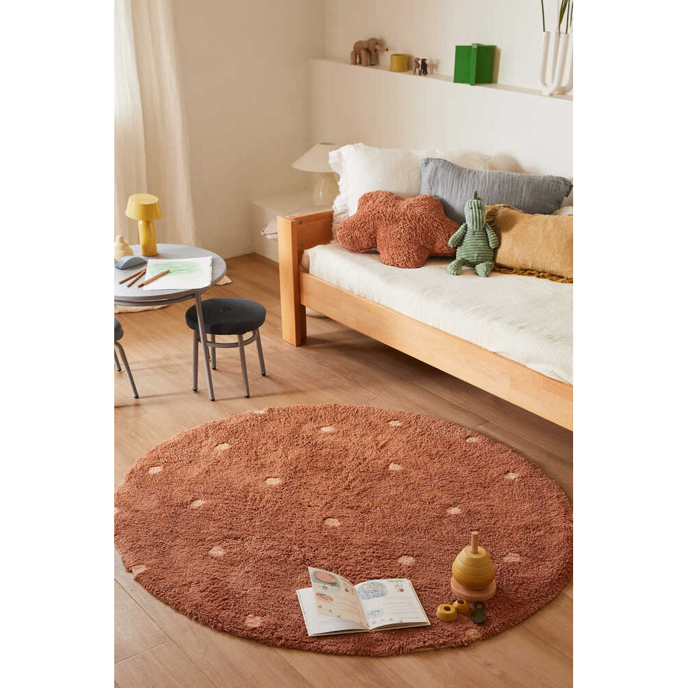 lorena-canals-mushroom-hunters-round-dot-chestnut-machine-washable-cotton-rug-lore-c-rdot-chs