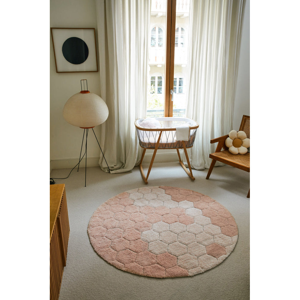 lorena-canals-planet-bee-round-honeycomb-rose-machine-washable-cotton-rug-lore-c-comb-ros