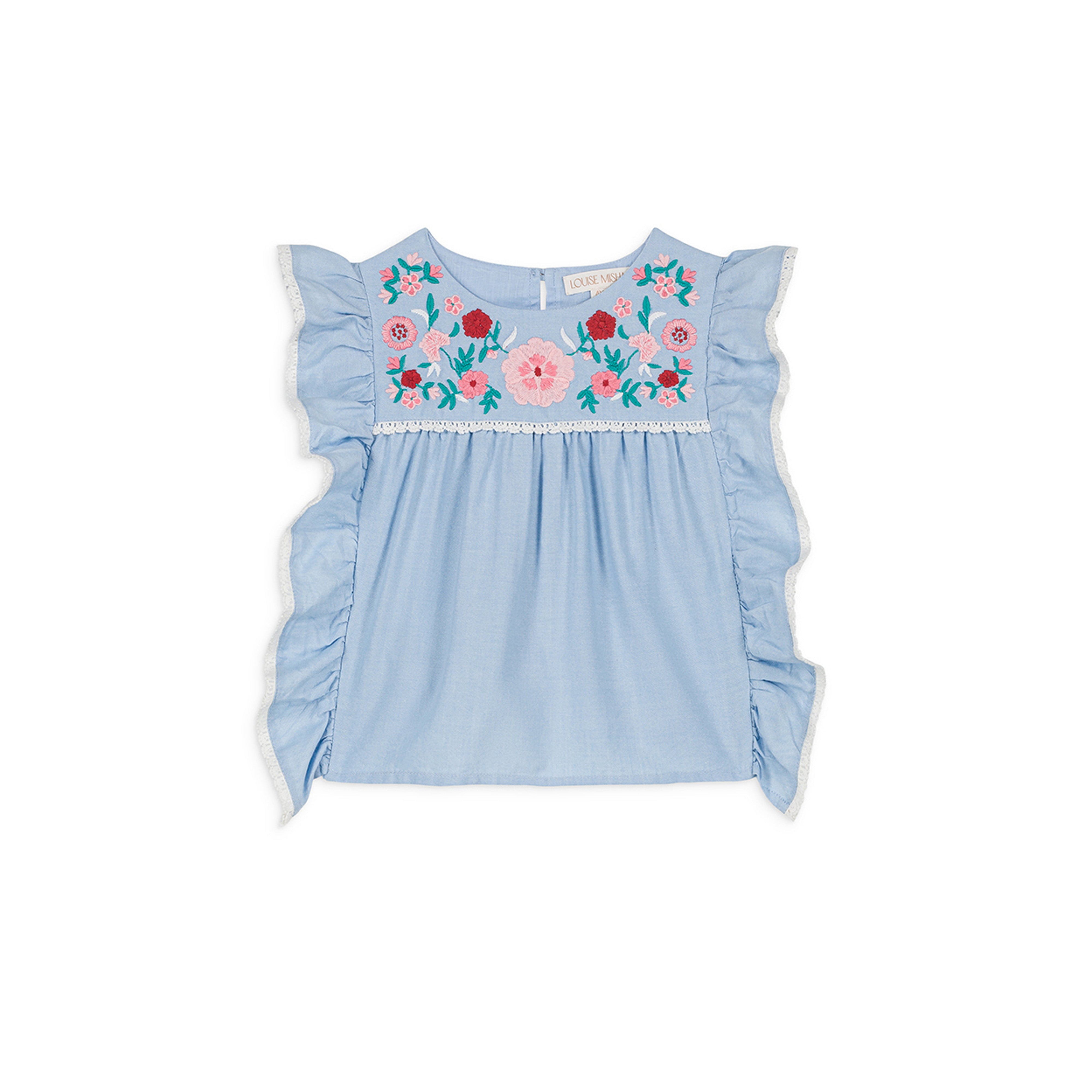 louise-misha-blouse-mala-chambray-light-blue-mish-s25b0026-lb-24m