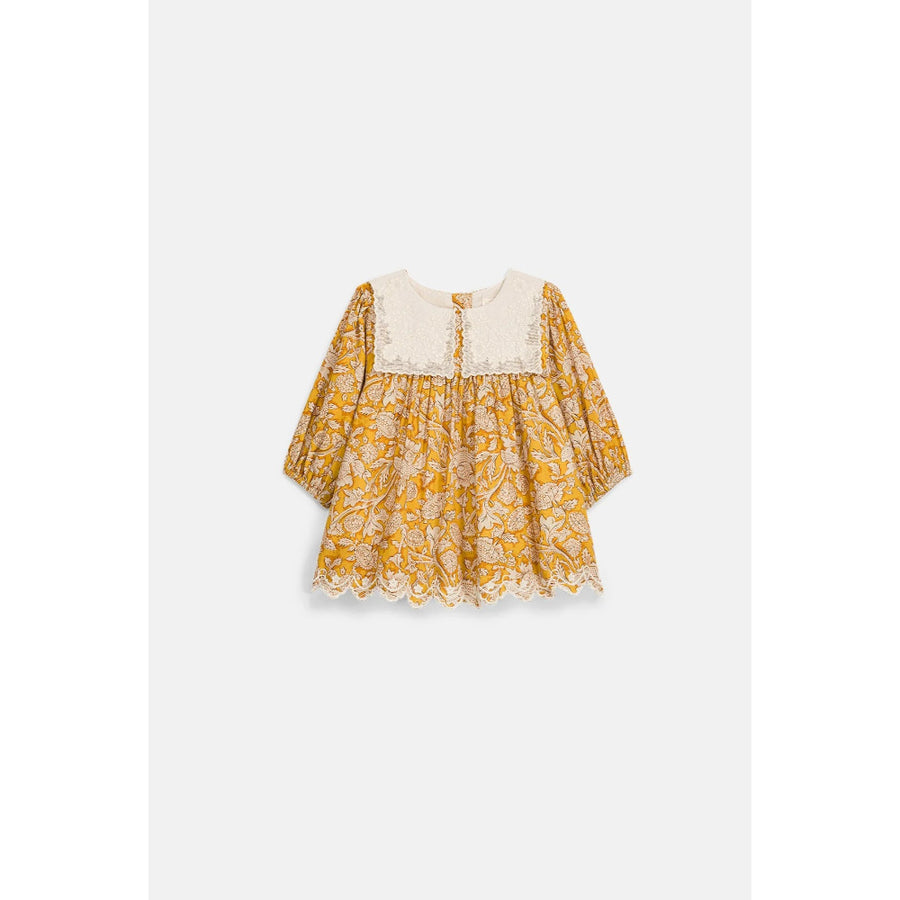 louise-misha-dress-arinola-printed-cotton-cambric-honey-mountain-avens-mish-w25s0024-hma-24m