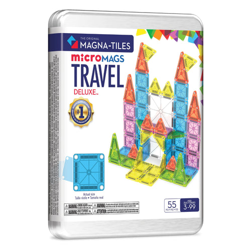 MAGNA-TILES microMAGS Travel Set Deluxe 55 Piece Set