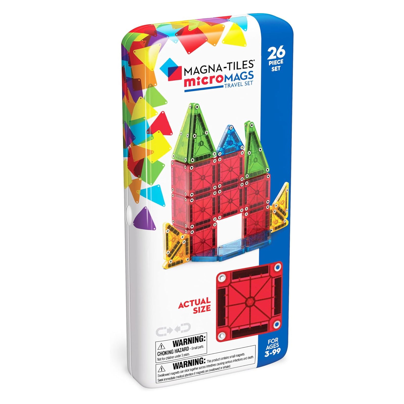 MAGNA-TILES Micromags 微型磁吸拼圖旅行套裝 (26件)