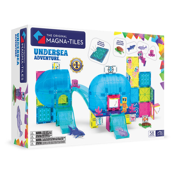 MAGNA-TILES Undersea Adventure 58 Piece Set