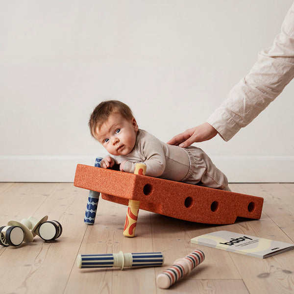 MODU Baby Activity Set - Burnt Orange / Dusty Green