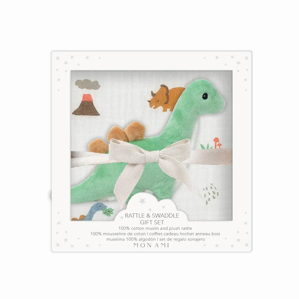mon-ami-jurrassique-swaddle-&-rattle-gift-set-mona-gs1020