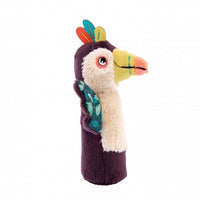 Moulin Roty Dans La Jungle Baby Sounds and Agility Awakening Rattle Prune Colour Pakou The Toucan