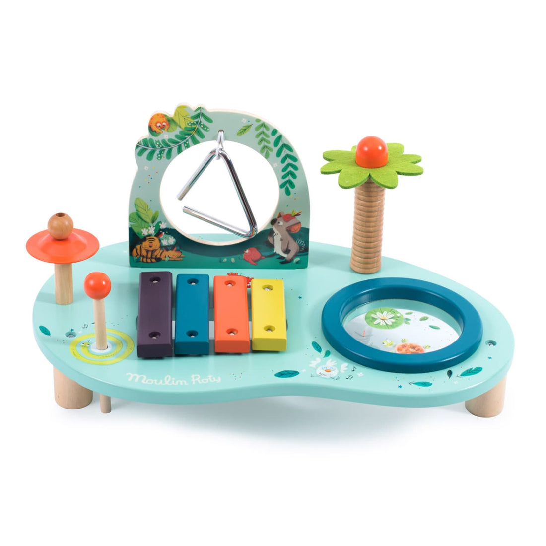 Moulin Roty Dans La Jungle Child Musical Multi-Activities Table