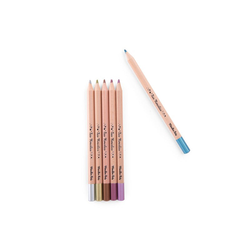 moulin-roty-les-rosalies-6-metallic-colouring-pencils-moul-710607