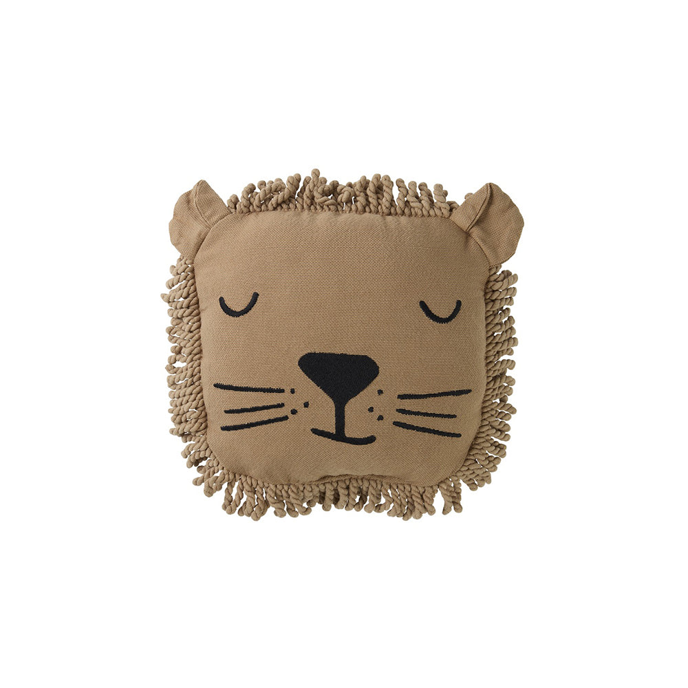 nobodinoz-lion-face-embroidery-cushion-34x34cm-sesame
