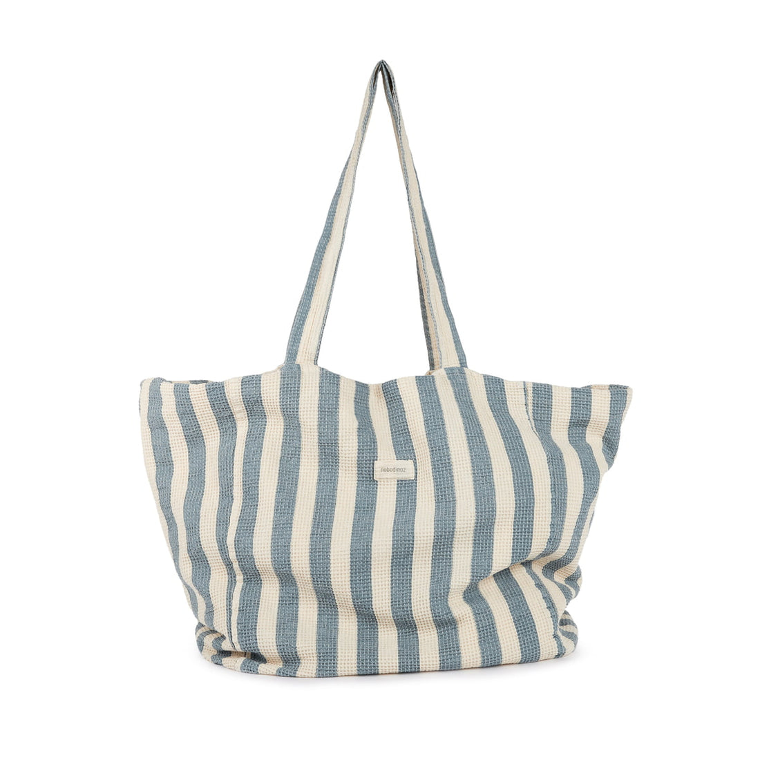 nobodinoz Portofino Beach Bag Blue Stripes