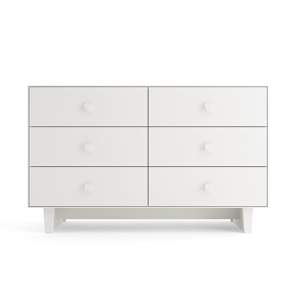 Oeuf 6 Drawer Dresser White - Rhea Base