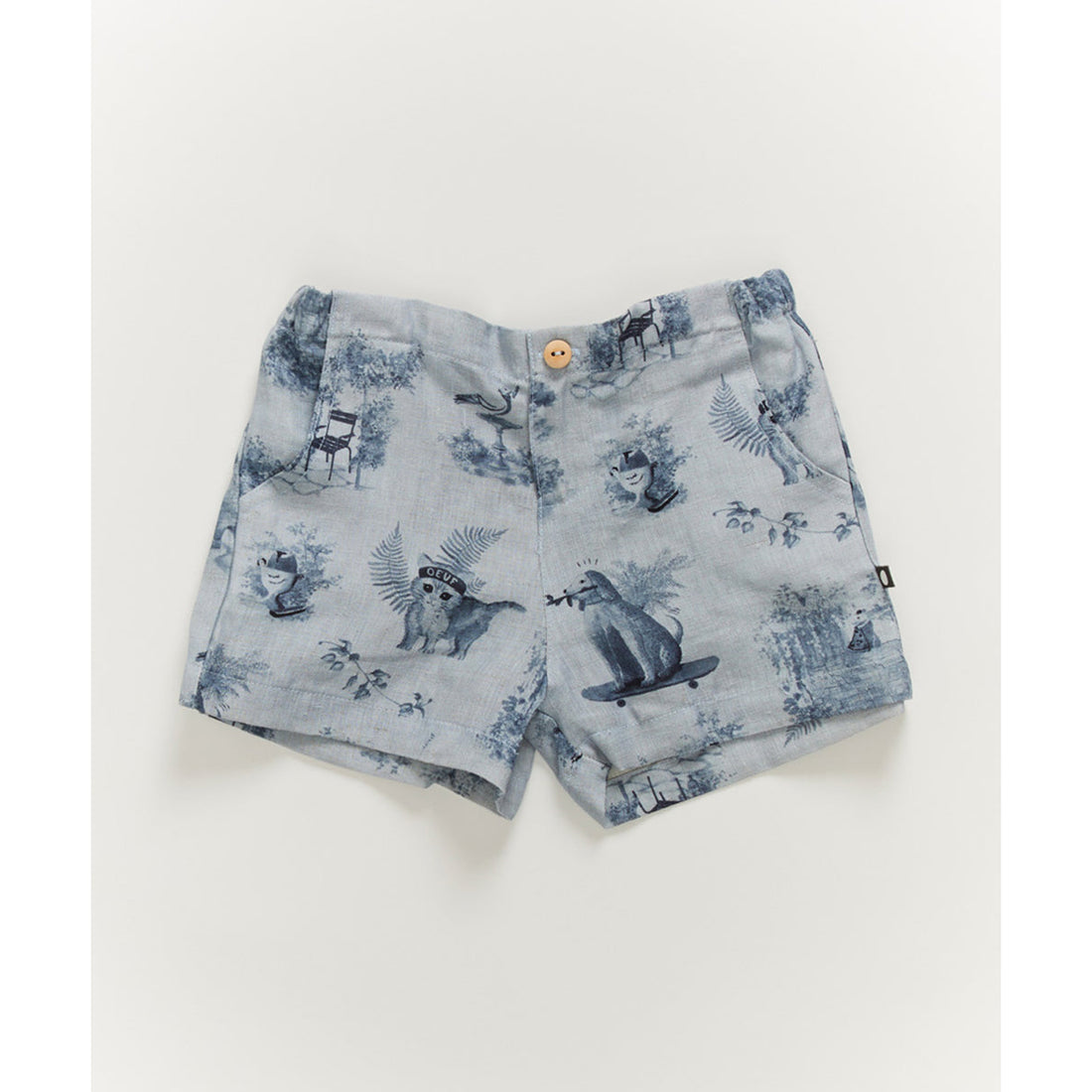 oeuf-shorts-ciel-toile-de-jouy-oeuc-s23wnb210s2364tj-y02