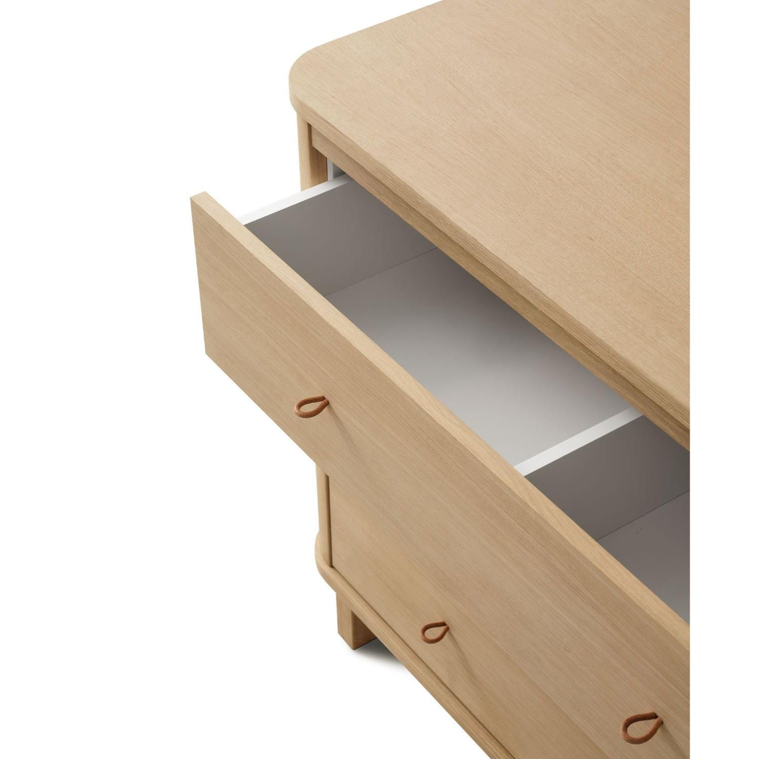 Oliver Furniture Wood Dresser 3 Drawers White / Oak