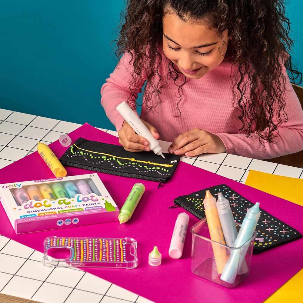 ooly-dot-a-lot-dimensional-craft-paint-bright-set-of-8-stationery-ooly-170-007