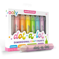 ooly-dot-a-lot-dimensional-craft-paint-pearlescent-set-of-8-stationery-ooly-170-008