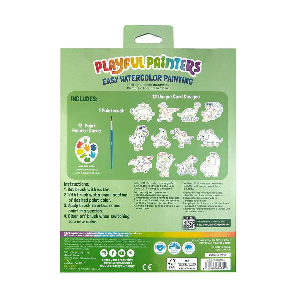 ooly-playful-painters-easy-watercolor-painting-kit-chills-thrills-dinos-25-pc-set-stationery-book-ooly-161-146
