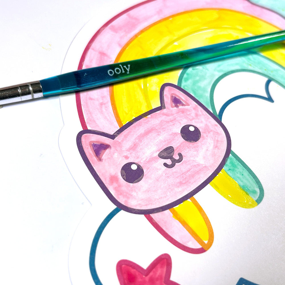 ooly-playful-painters-easy-watercolor-painting-kit-rainbow-cuties-25-pc-set-stationery-book-ooly-161-145