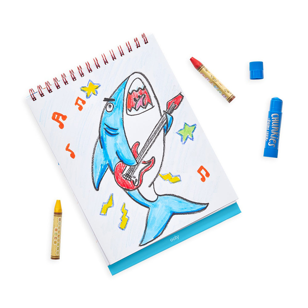 ooly-sketch-show-standing-sketchbook-cute-doodle-world-8-x-10-5-45-sheets-stationery-book-ooly-118-215