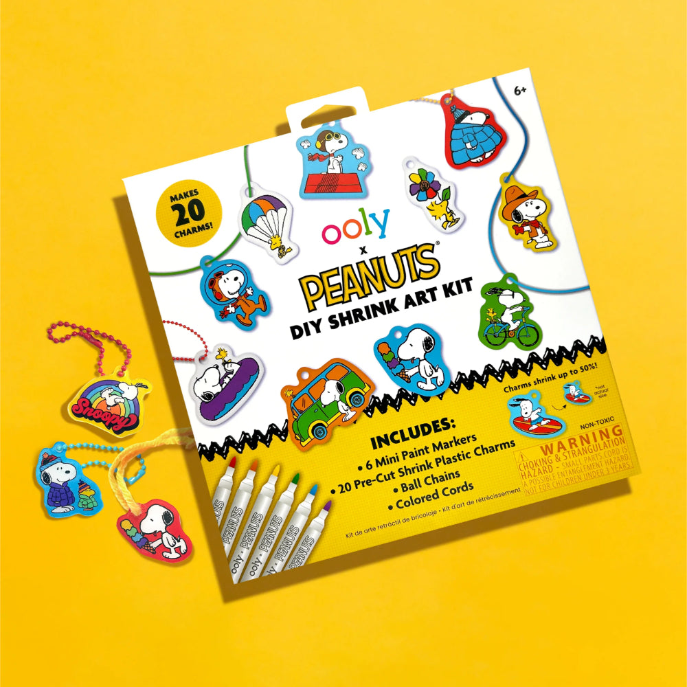 ooly-x-peanuts-diy-shrink-art-kit-&-6-mini-paint-markers-ooly-161-148