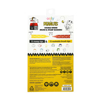 ooly-x-peanuts-doubleended-brush-&-stamp-markers-set-of-6-12-colors-ooly-130-127