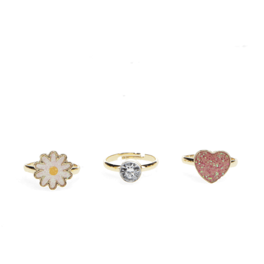 rex-glitter-rings-set-of-3-heart-&-flower-rex-30760