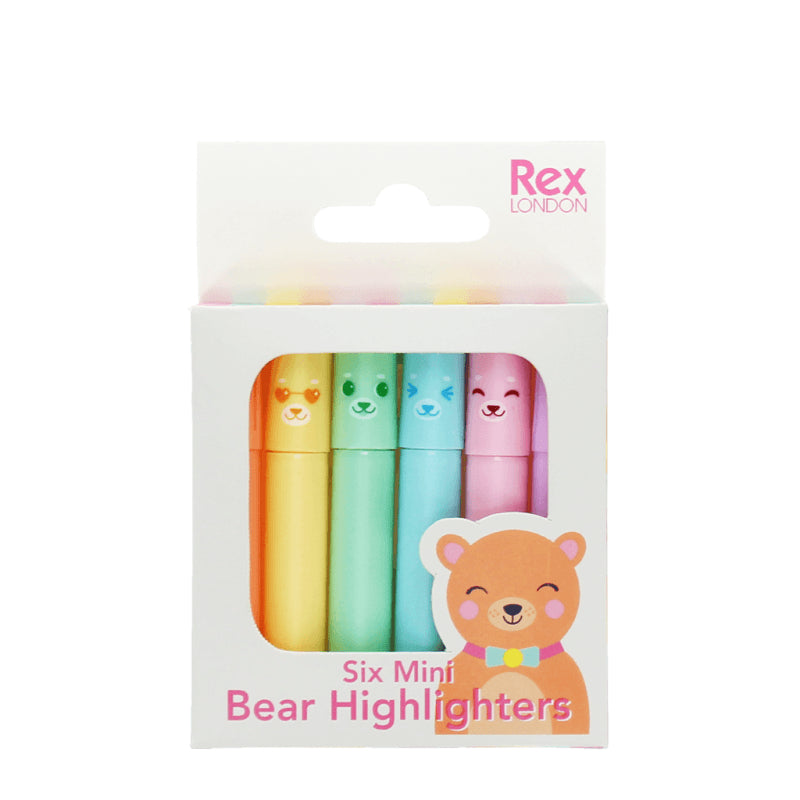 rex-mini-highlighters-set-of-6-bear-rex-30991