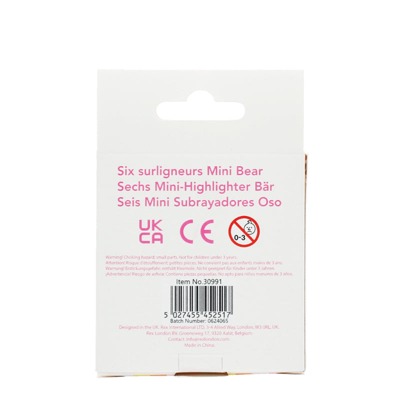 rex-mini-highlighters-set-of-6-bear-rex-30991