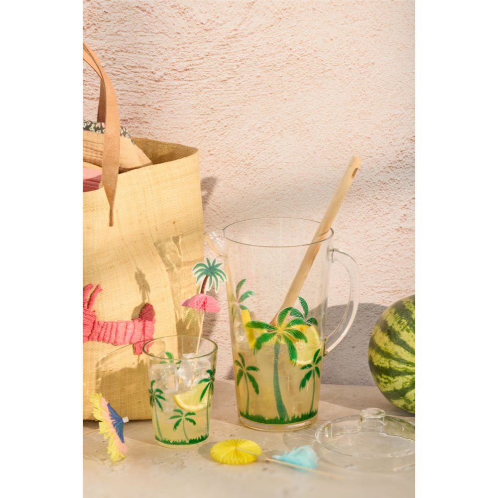 rice-dk-acrylic-tumbler-with-palm-tree-design-clear-400ml-rice-hsglc-palmw
