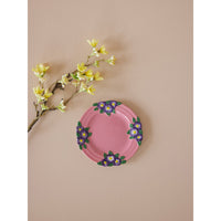rice-dk-ceramic-cake-plate-with-embossed-flower-design-pink-rice-cecpl-emi