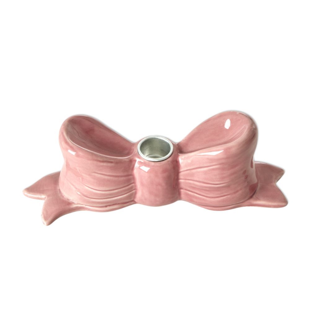 rice-dk-ceramic-candle-holder-in-bow-shape-pink-large-rice-cdhol-lbowi
