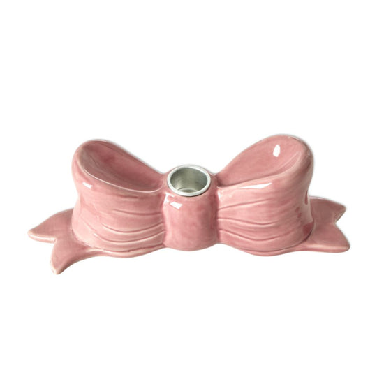 rice-dk-ceramic-candle-holder-in-bow-shape-pink-large-rice-cdhol-lbowi