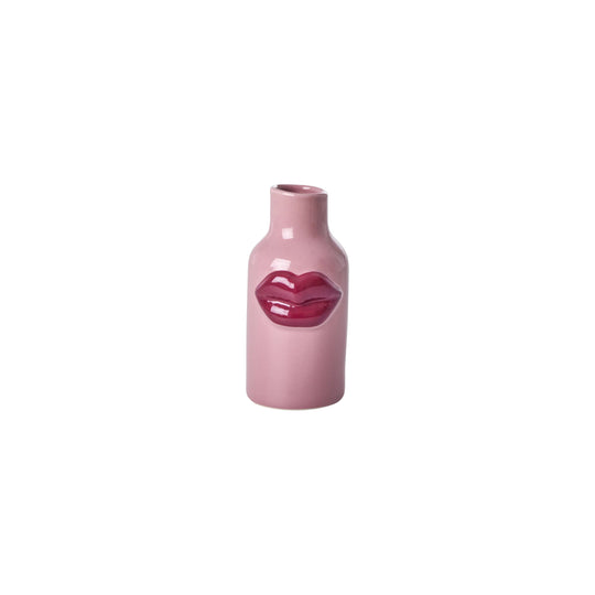 rice-dk-ceramic-vase-pink-with-dark-pink-lips-extra-small-rice-cevas-xslipi