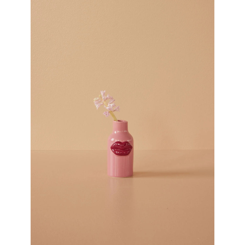 rice-dk-ceramic-vase-pink-with-dark-pink-lips-extra-small-rice-cevas-xslipi