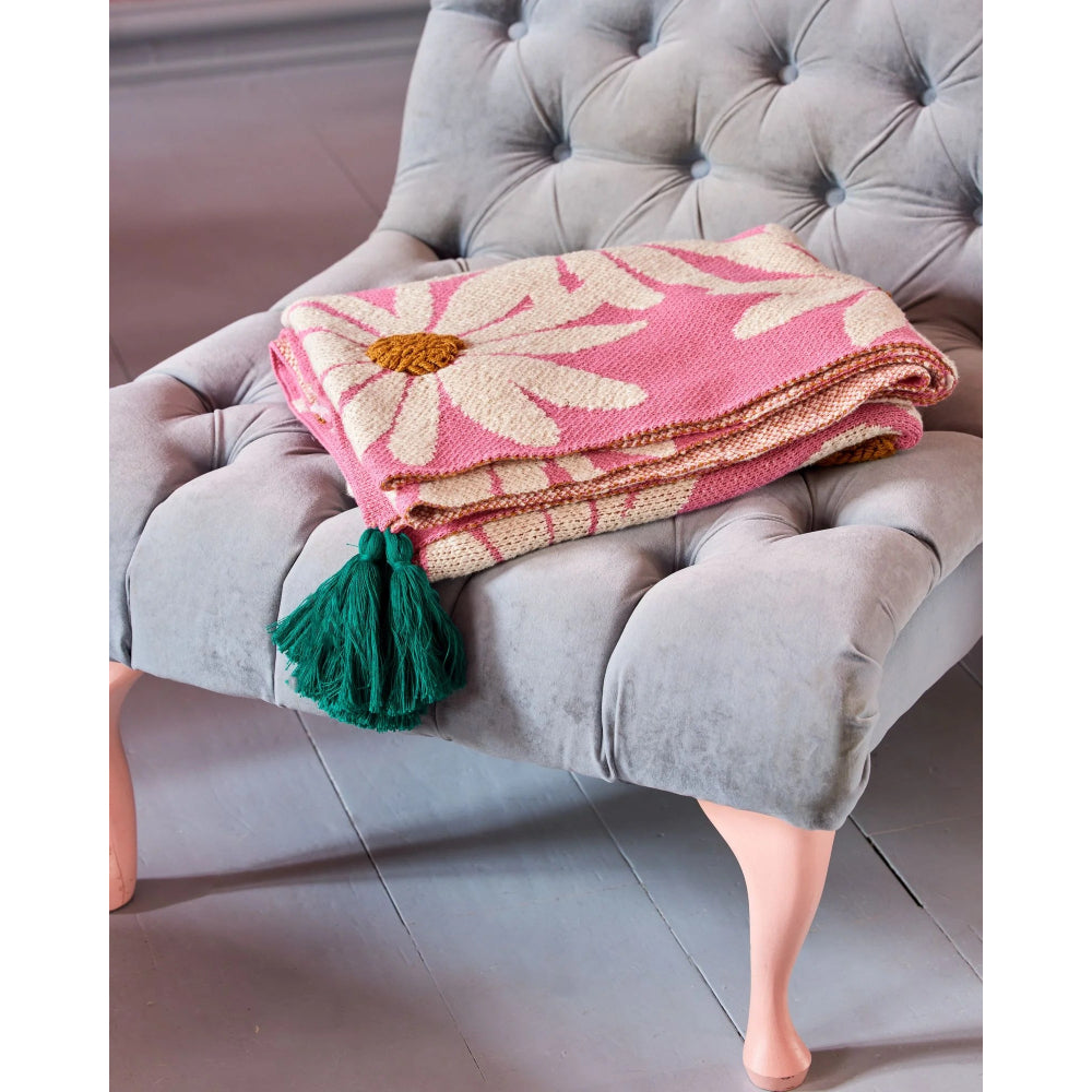 rice-dk-knitted-blanket-in-pink-with-embossed-flowers-and-green-tassels-rice-blcot-flowi