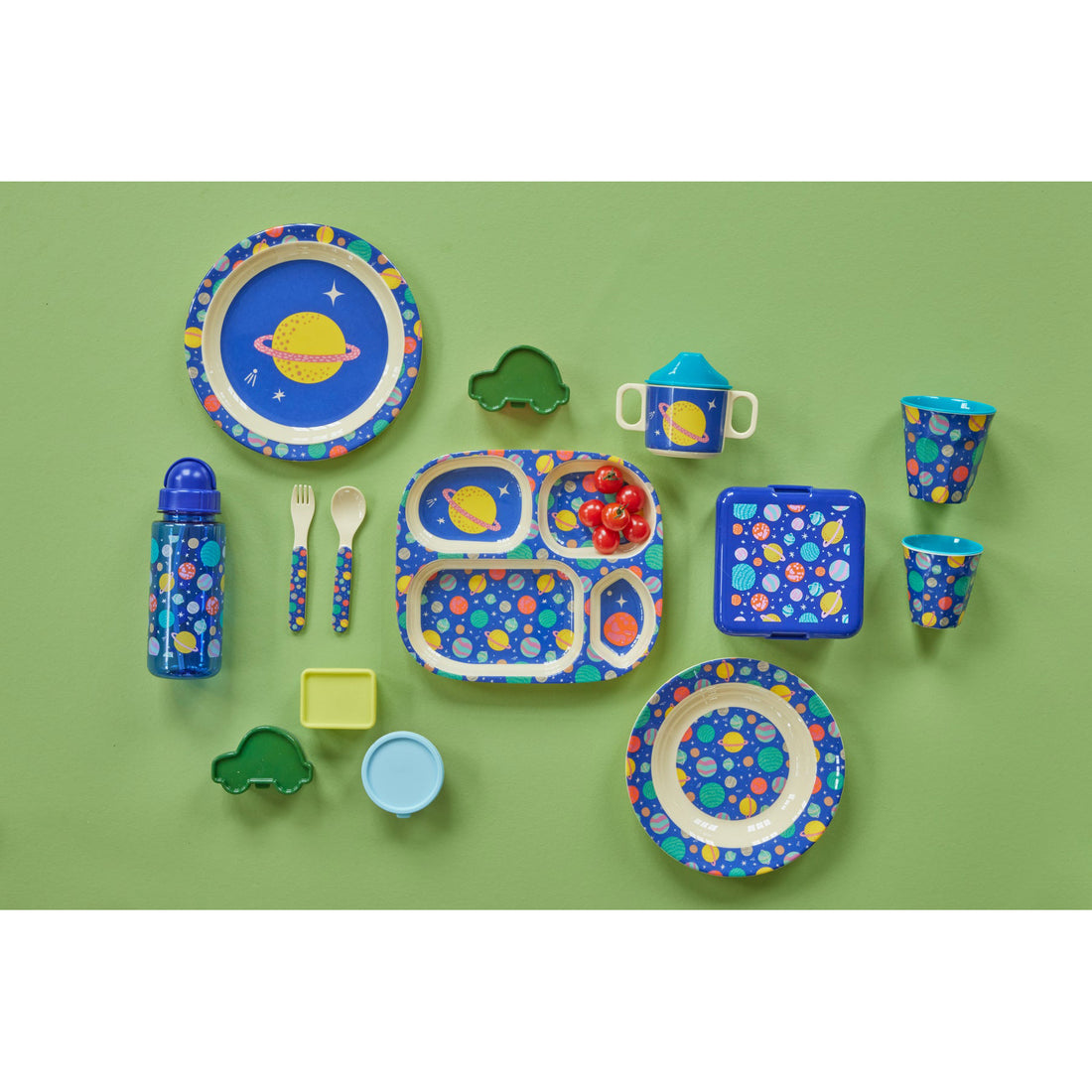rice-dk-melamine-baby-dinner-set-in-gift-box-galaxy-print-4-pcs-rice-babox-4zgalaxy