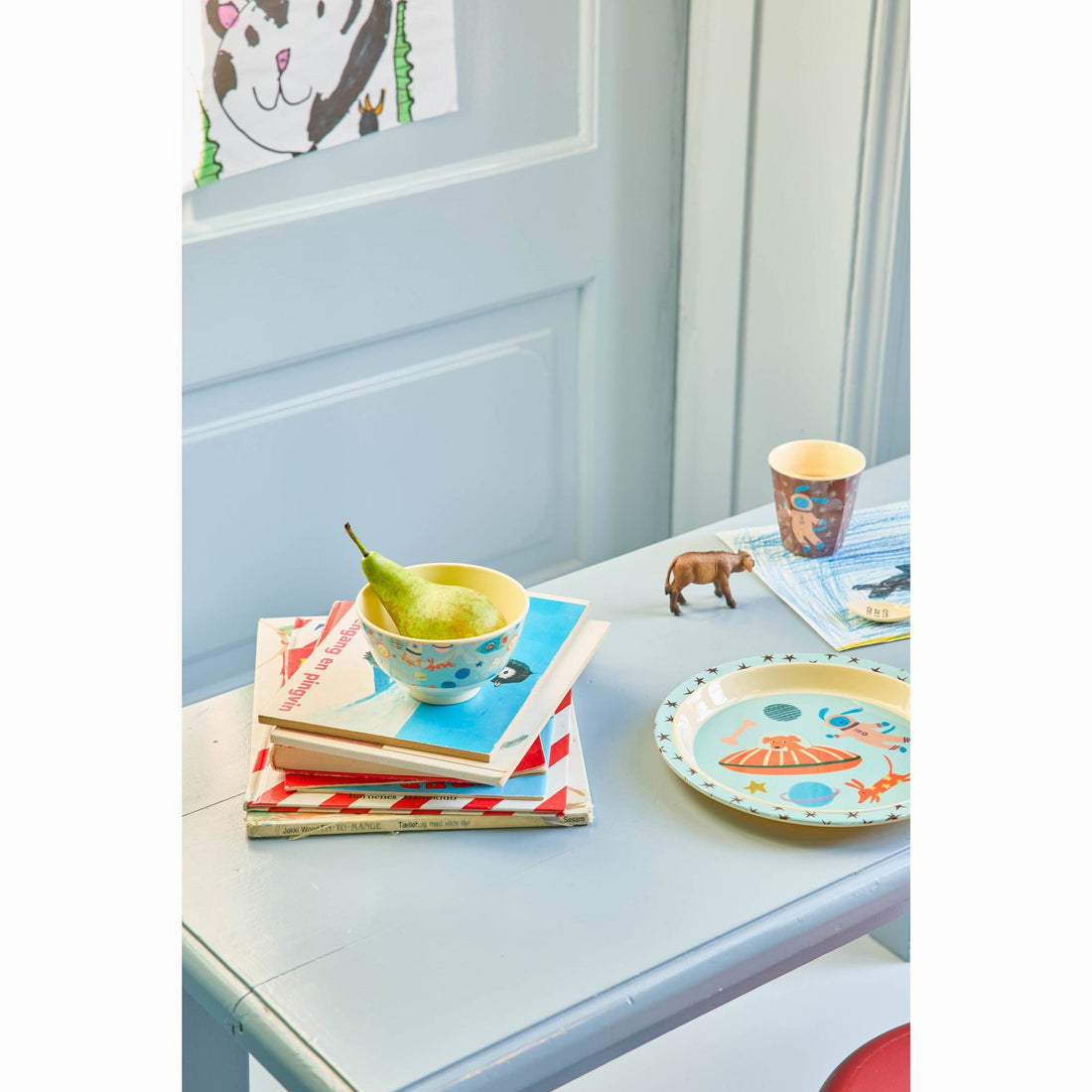 rice-dk-melamine-bowl-with-dogs-in-space-print-medium-700-ml-kitchen-rice-melbw-dspa-02