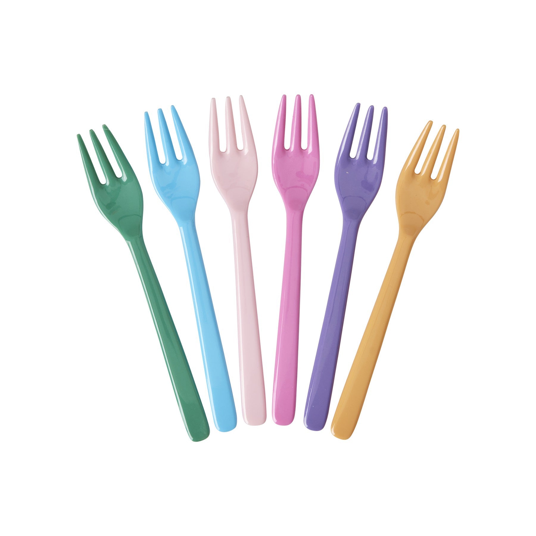 rice-dk-melamine-cake-forks-in-asst-6-colors-bundle-of-6-rice-mesfo-6zss24
