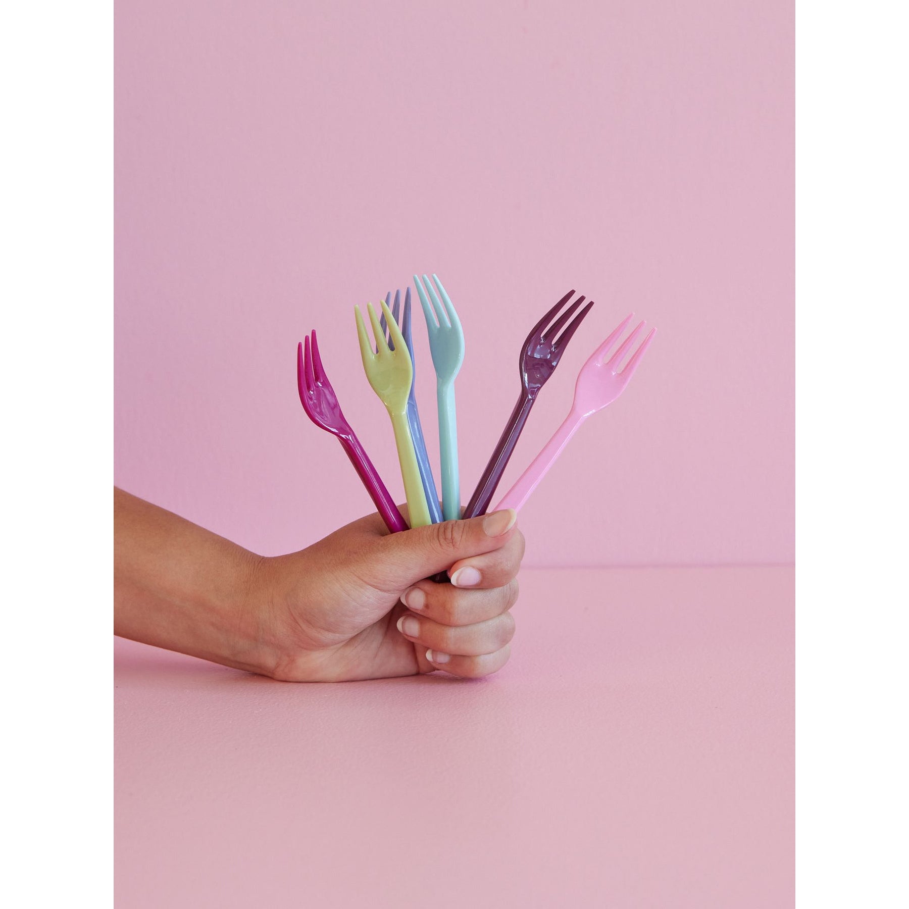 rice-dk-melamine-cake-forks-in-asst-colors-6-pack-rice-mesfo-6zaw23