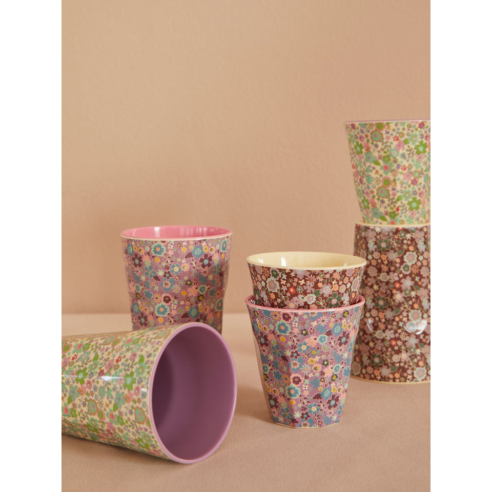 rice-dk-melamine-cup-with-forest-flower-print-tall-400-ml-rice-melcu-lfofl