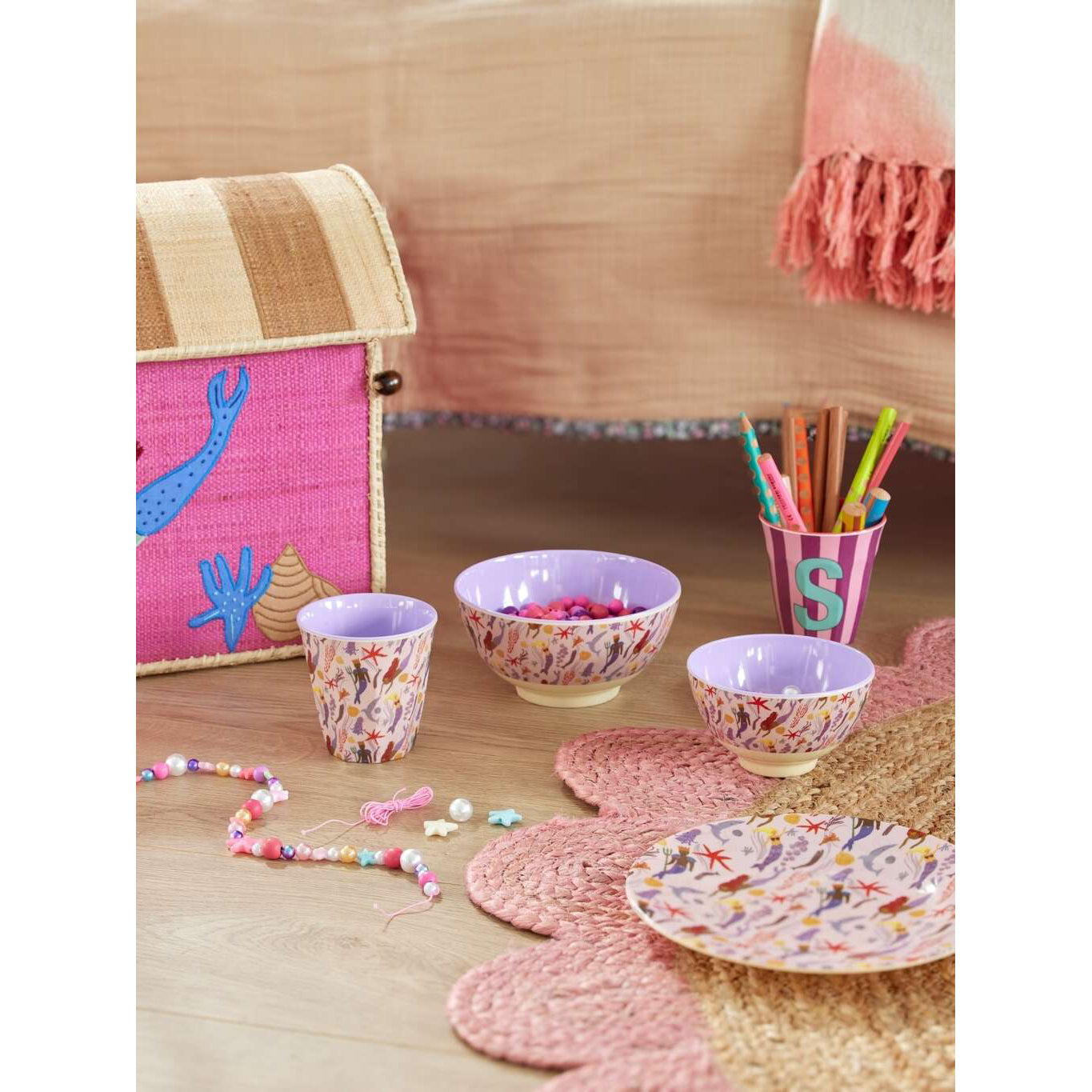 rice-dk-melamine-cup-with-mermaid-print-medium-250-ml-rice-melcu-mer