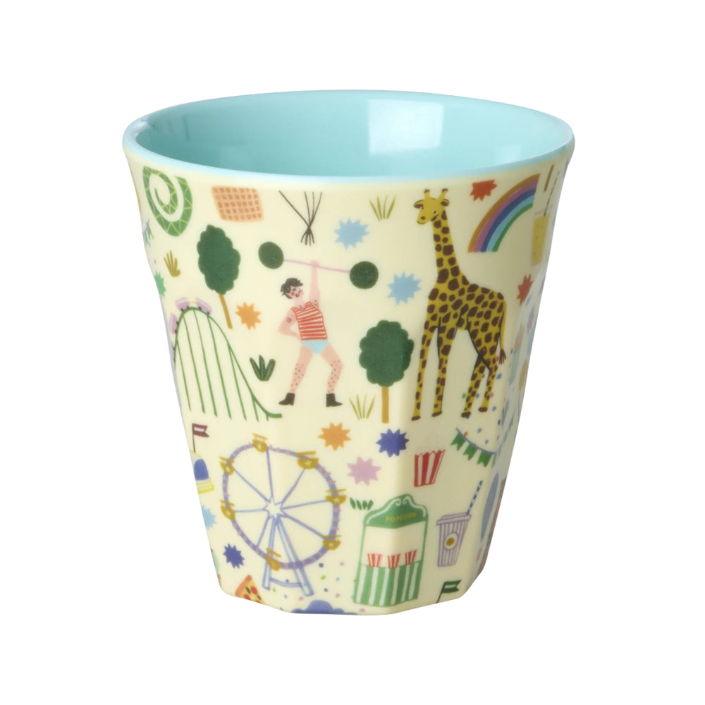 rice-dk-melamine-cup-with-mint-fun-fair-print-medium-250ml-rice-melcu-fufami