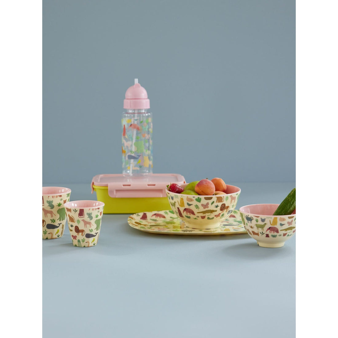 rice-dk-melamine-cup-with-sweet-jungle-print-pink-two-tone-medium-250ml-rice-melcu-swjunsi