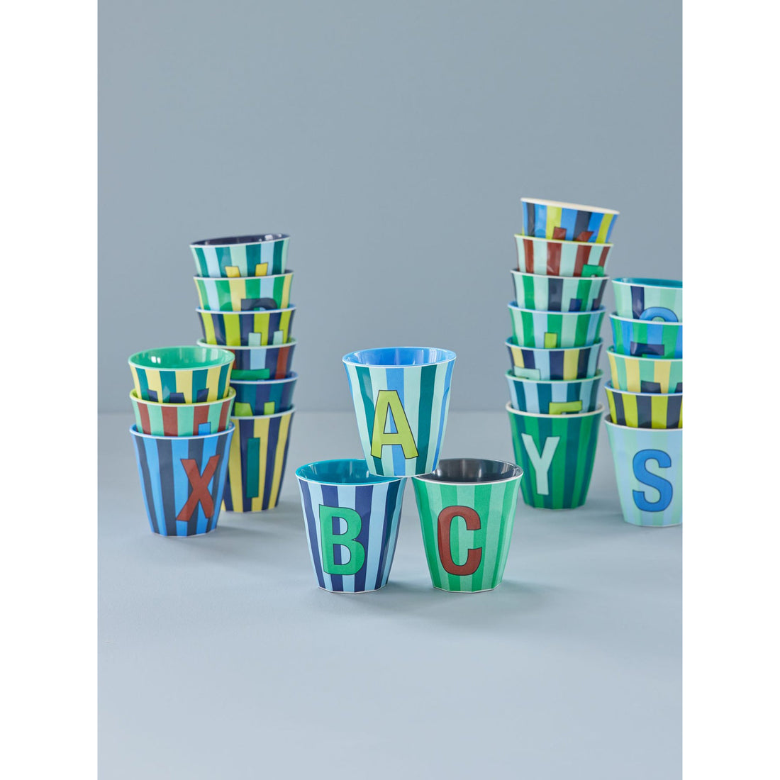 rice-dk-melamine-cup-with-the-letter-a-stripes-blueish-medium-250ml-rice-melcu-alpstrab