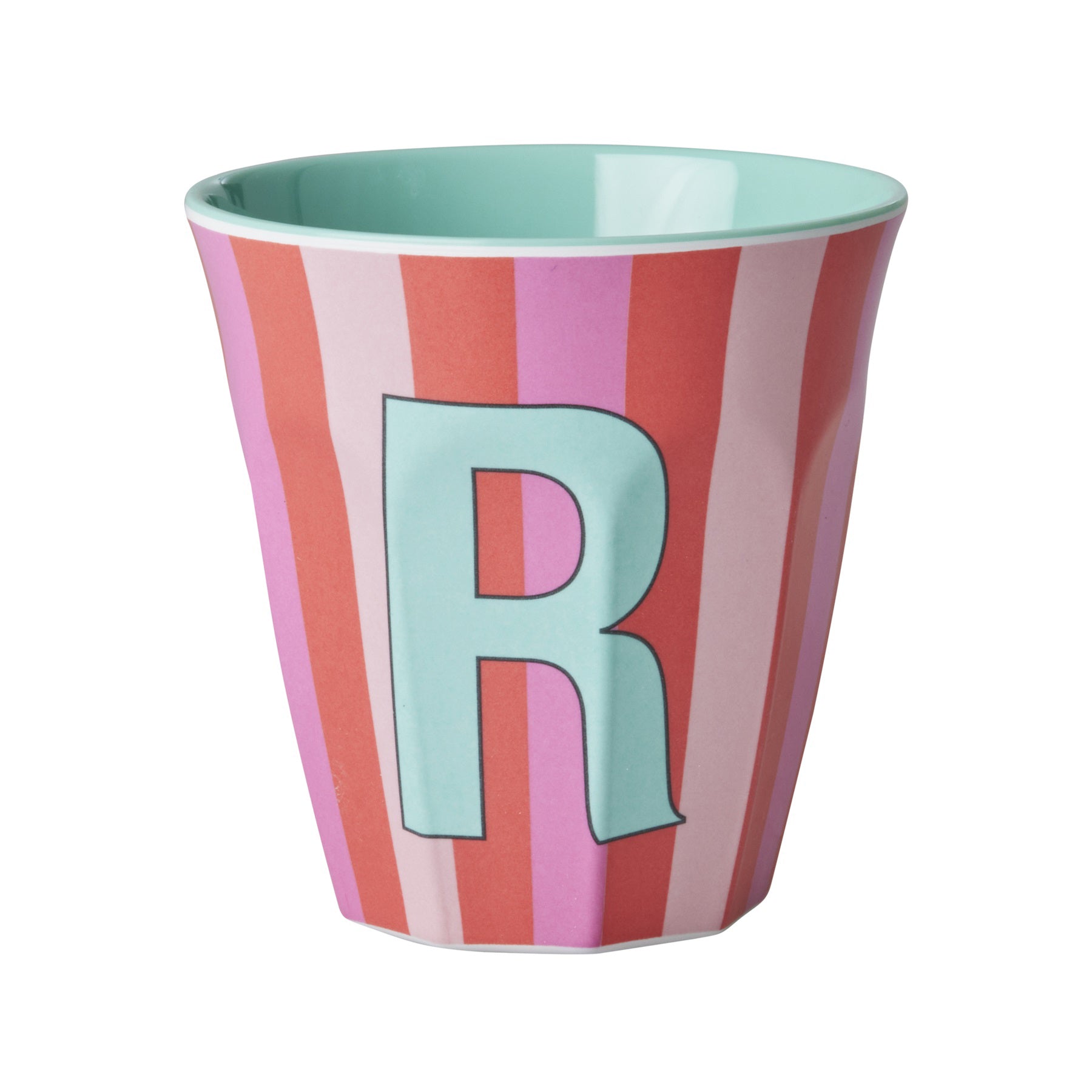 rice-dk-melamine-cup-with-the-letter-r-stripes-pinkish-medium-250ml-rice-melcu-alpstrri